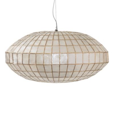Capiz Tile Chandelier