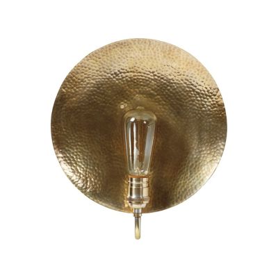 Hammered Brass Sconce