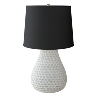 Honeycomb Lamp with Black Shade