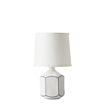 Navy Laurel Lamp