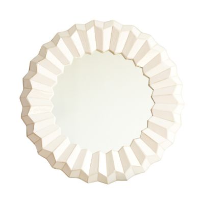 White Mosaic Mirror