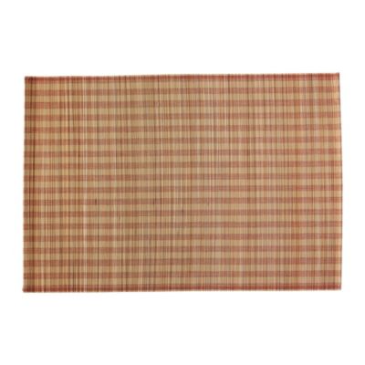 Bamboo Stripe Placemats - Tomato Red (Set of 4)