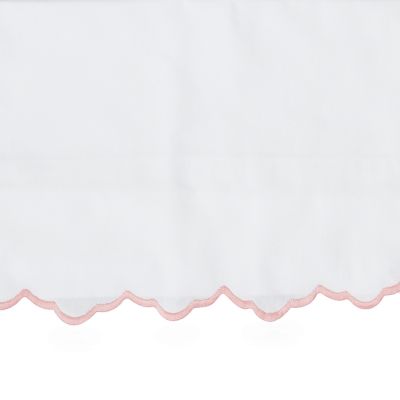 Pink Scallop Sheet Set