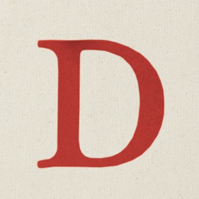 Monogram for Chambray/Chocolate Sausalito Basket