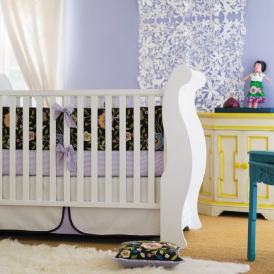 Lilac Pinstripe Embroidered