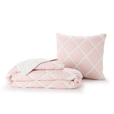 Pink Diamond Quilt & Sham