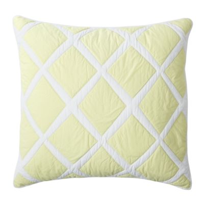 Citrine Diamond Quilt Euro Sham