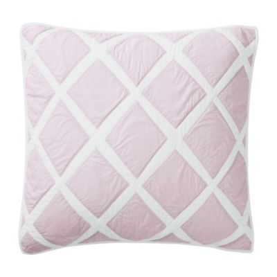 Lilac Diamond Quilt Euro Sham