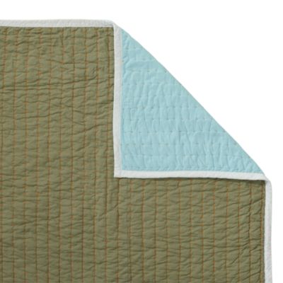 Aqua/Army Cabin Quilt