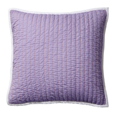 Lilac/Grape Cabin Quilt Euro Sham