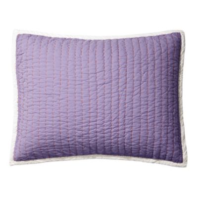 Lilac/Grape Cabin Quilt Standard Sham