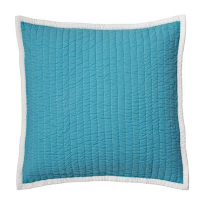 Turquoise Cabin Quilt Euro Sham