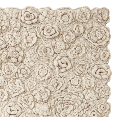 Crochet Rug Swatch – Ivory