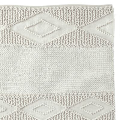 Ivory Macrame Wool Rug