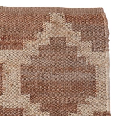 Hemp Honeycomb Rug Swatch – Natural/Jute