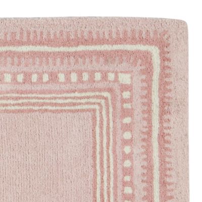 Scribble Border Rug Swatch – Petal