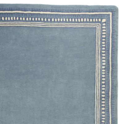 Chambray Scribble Border Rug