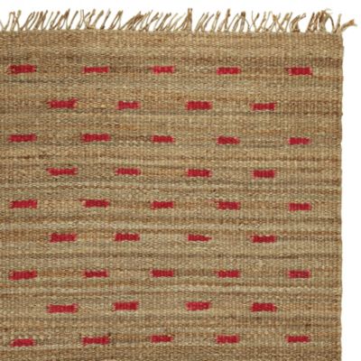 Fuschia Jute Dash Rug