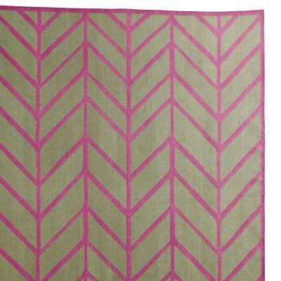 Army/Orchid Feather Rug