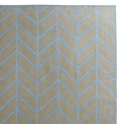 Army/Turquoise Feather Rug