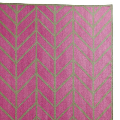 Orchid/Army Feather Rug