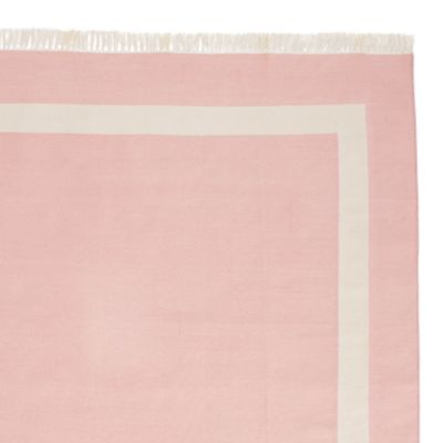 Blush Border Frame Rug