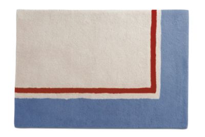Indigo/Red Frame Rug