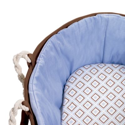 Sausalito Fitted Sheet -  Air/Chocolate Diamond