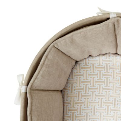 Sausalito Fitted Sheet - Mocha Trellis