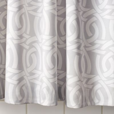 Highland Knot Shower Curtain – Dove Grey