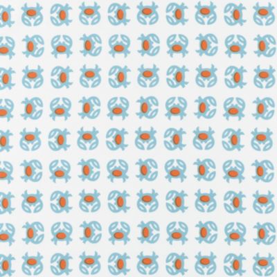 Carrot Crab Crib Sheet Swatch