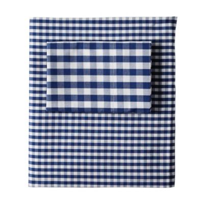 Gingham Sheet Set – Navy