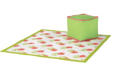 Melon/Grass Splat Mat