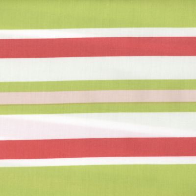 Sprout/Melon Beach Stripe Crib Sheet