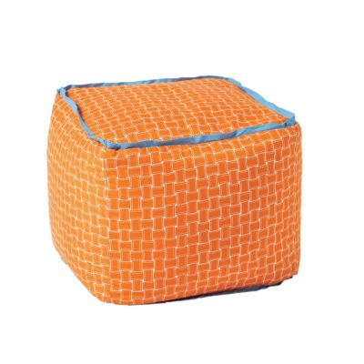 Orange/Aqua Square Chair