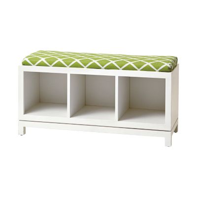 Campaign Storage Bench - White