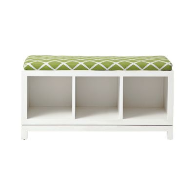 Campaign Storage Bench - White
