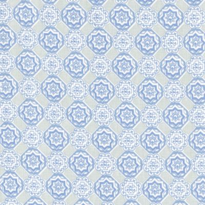 Azure/Cornflower Mosaic Crib Sheet