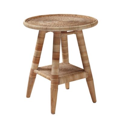 Natural Woven Side Table