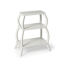 Curvee Shelf Table - White