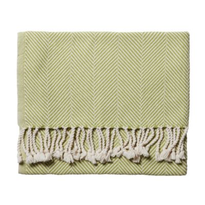 Herringbone Throw - Apple