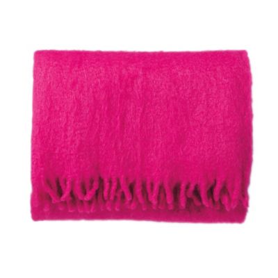 Magenta Mohair Throw