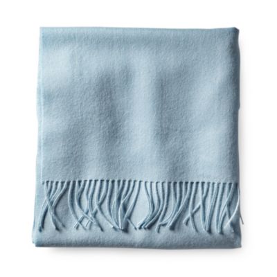 Alicia Adams Solid Alpaca Throw – Bay Blue