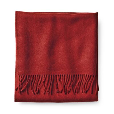 Alicia Adams Alpaca Solid Throw – Garnet