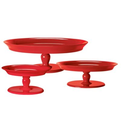 Flame Pedestal Trays