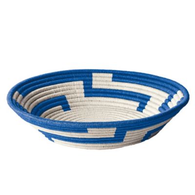 Cobalt Woven Paper Bowl - Large
