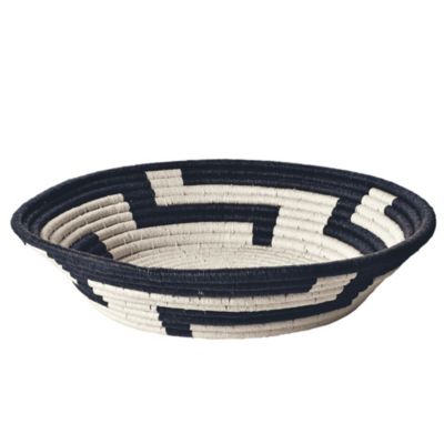 Black Woven Paper Bowl - Large