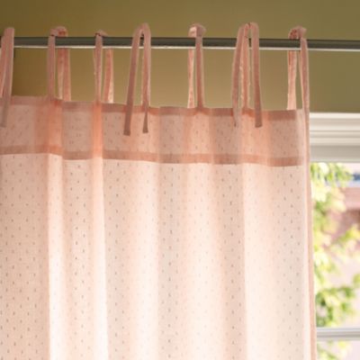 Blush Swiss Dot Window Panel