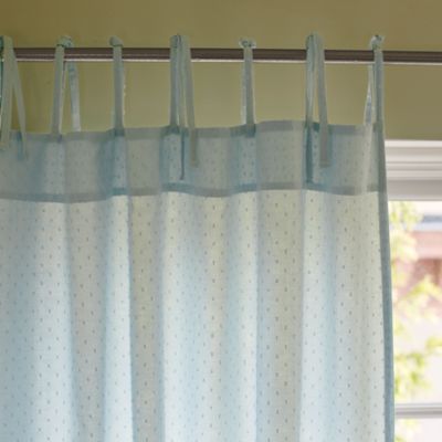 Aqua Swiss Dot Window Panel
