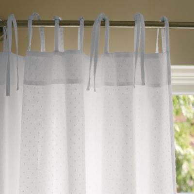 White Swiss Dot Window Panel